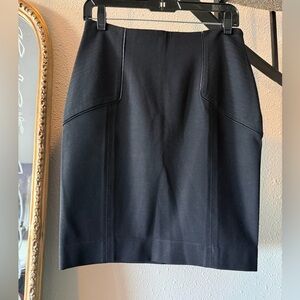 Diane Von Furstenberg Black Pencil Skirt size 8